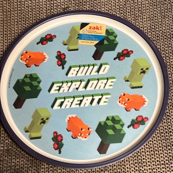 Minecraft child’s plate - Picture 1 of 2